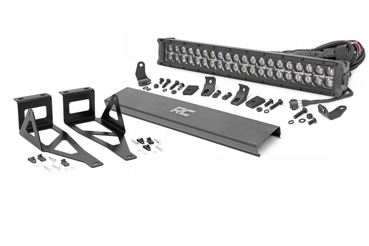 Ford F-350 Super Duty LED Light Kit - Front - Rough Country - Bumper Mount | 20